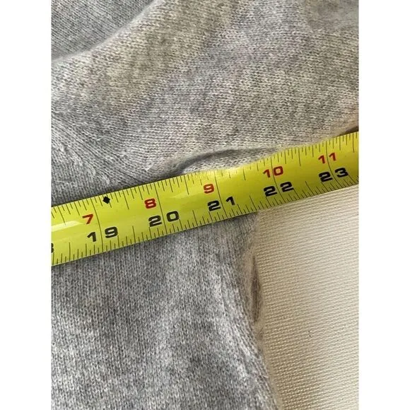 Charter Club Luxury Size M 100% Cashmere Gray Black Cardigan Sweater #3