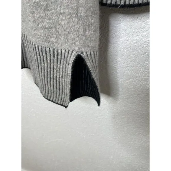 Charter Club Luxury Size M 100% Cashmere Gray Black Cardigan Sweater #3