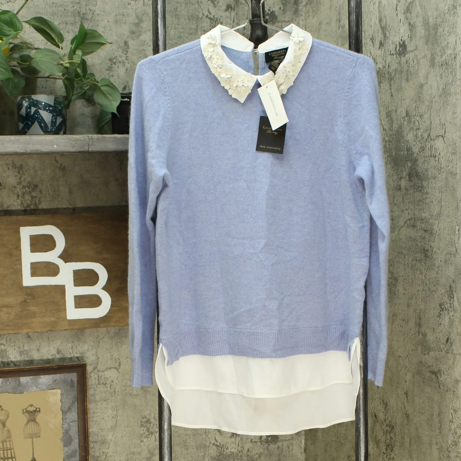 Charter Club Women's Layered Look Cashmere Sweater