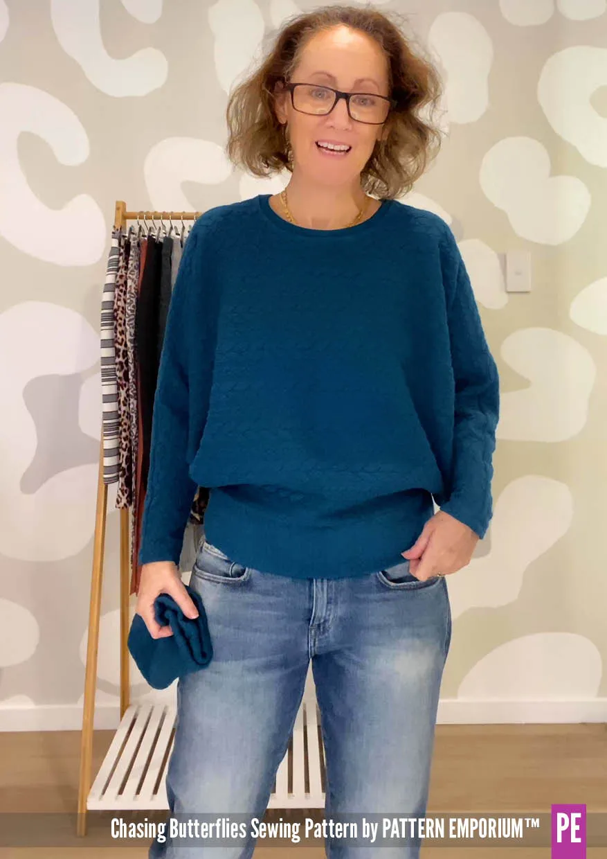 Chasing Butterflies | Batwing Top & Sweater Sewing Pattern