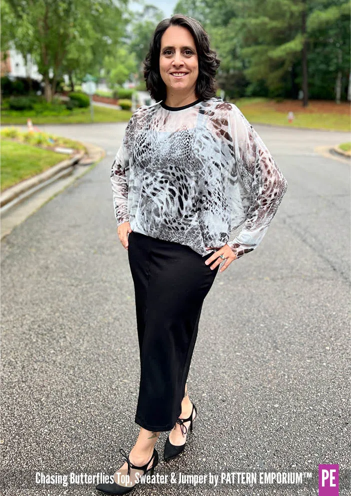Chasing Butterflies | Batwing Top & Sweater Sewing Pattern
