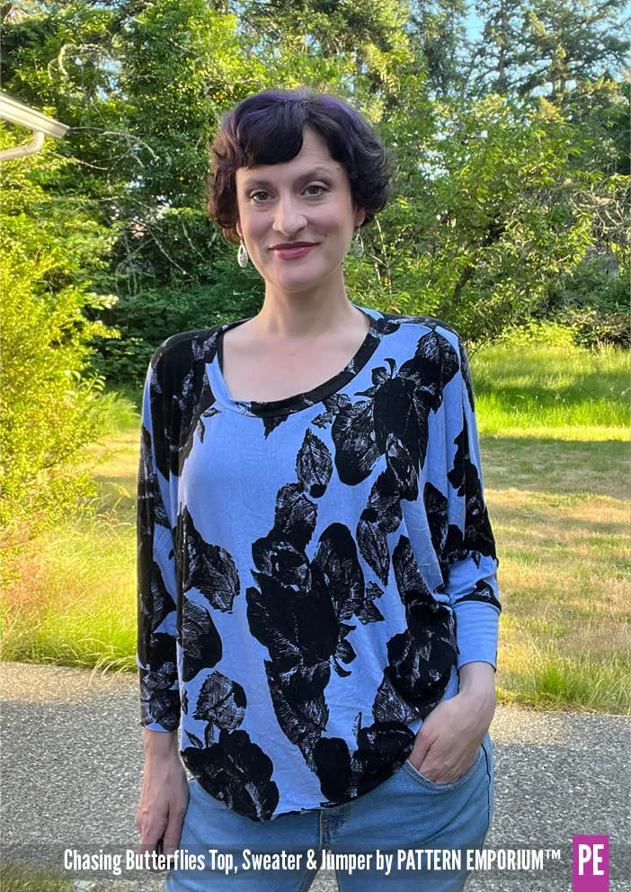 Chasing Butterflies | Batwing Top & Sweater Sewing Pattern