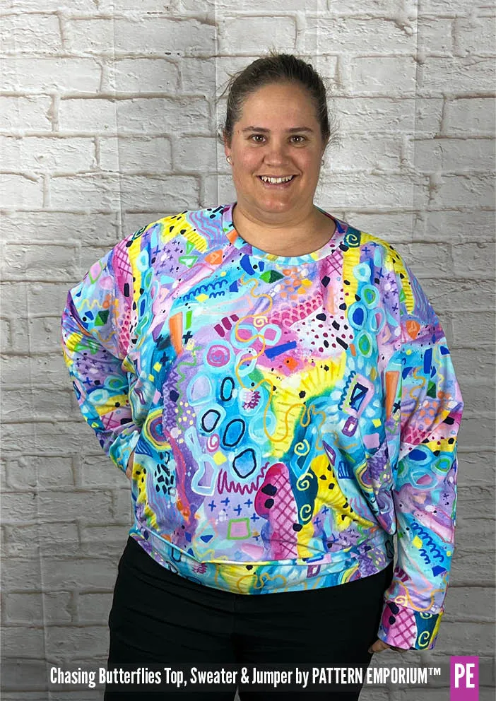 Chasing Butterflies | Batwing Top & Sweater Sewing Pattern