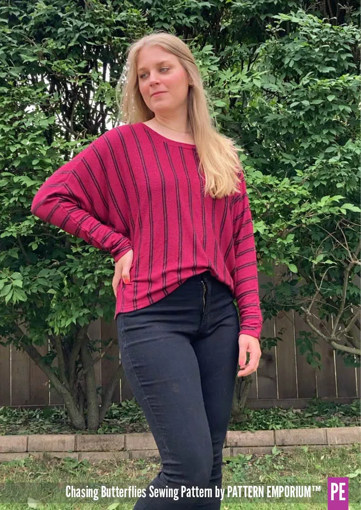 Chasing Butterflies | Batwing Top & Sweater Sewing Pattern