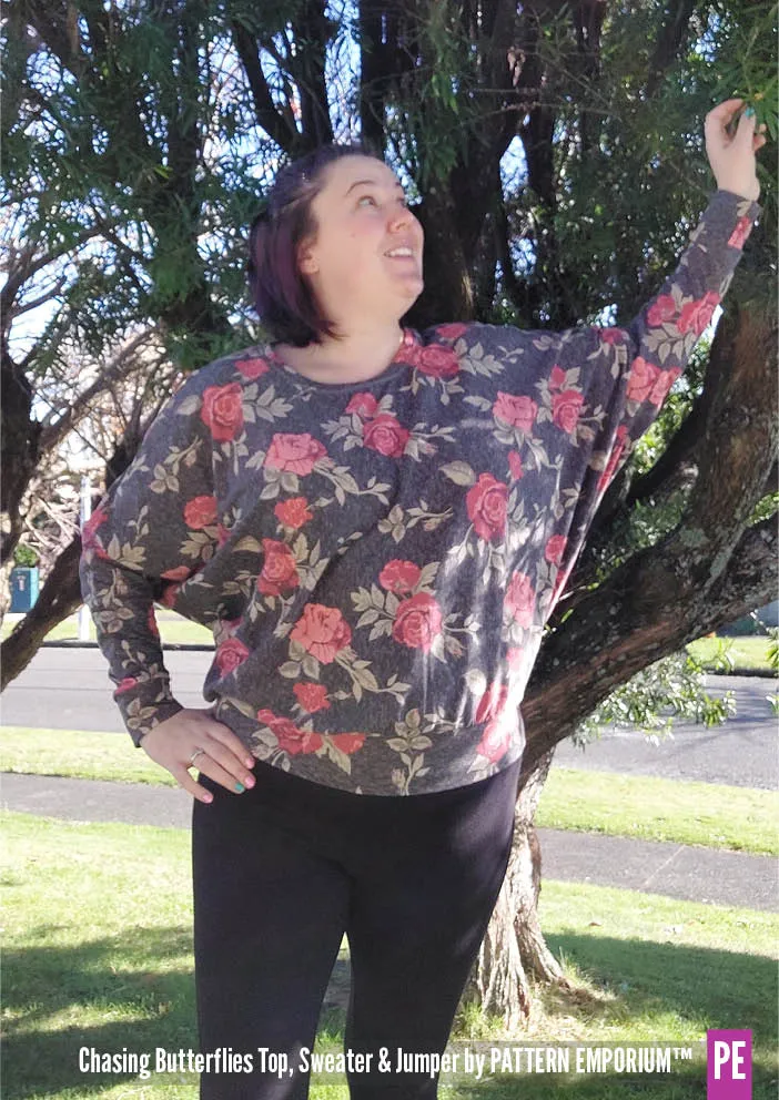 Chasing Butterflies | Batwing Top & Sweater Sewing Pattern