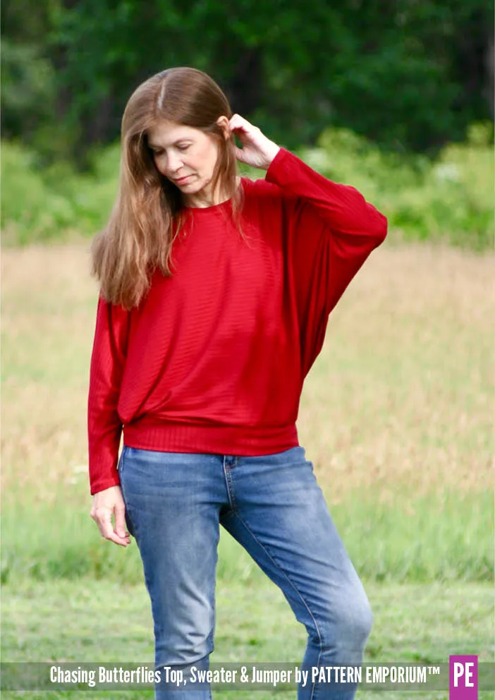 Chasing Butterflies | Batwing Top & Sweater Sewing Pattern
