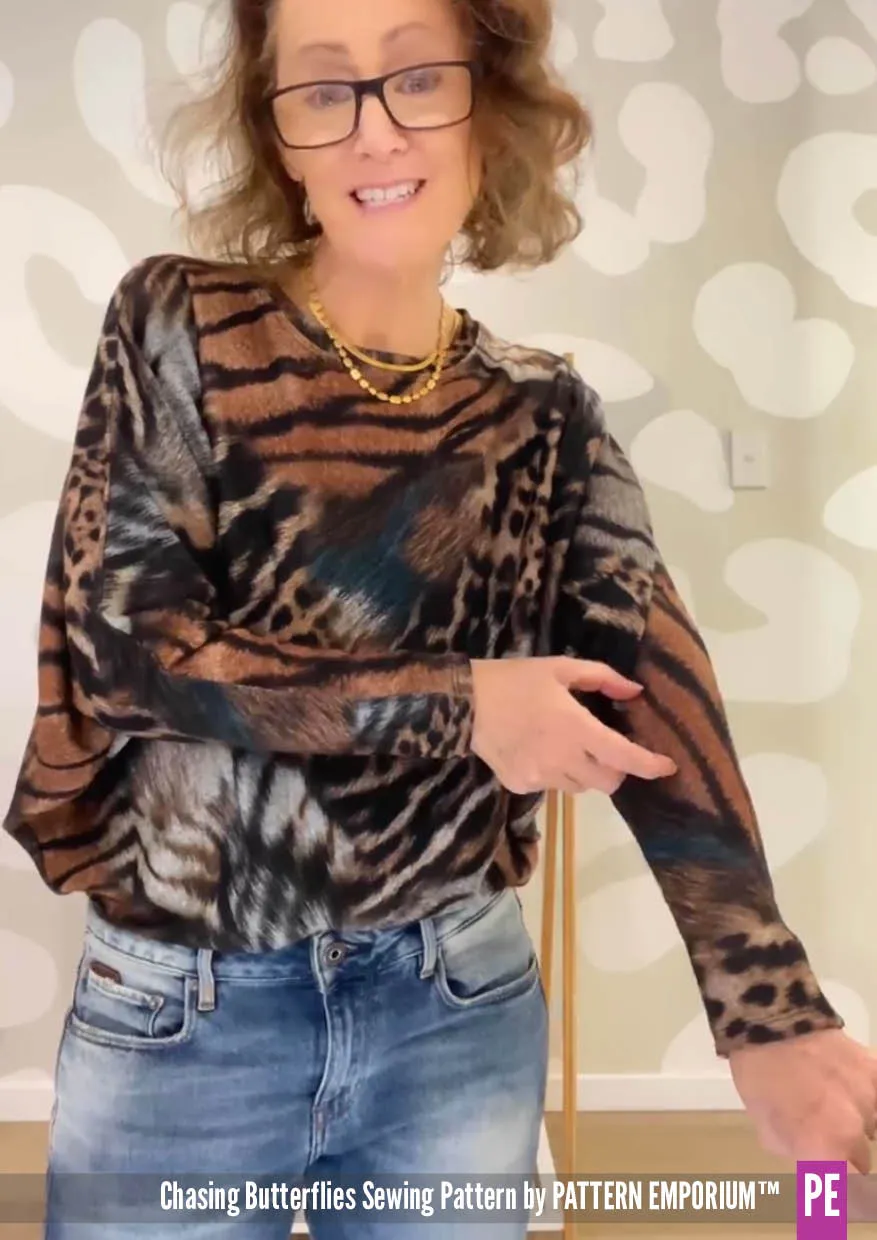 Chasing Butterflies | Batwing Top & Sweater Sewing Pattern