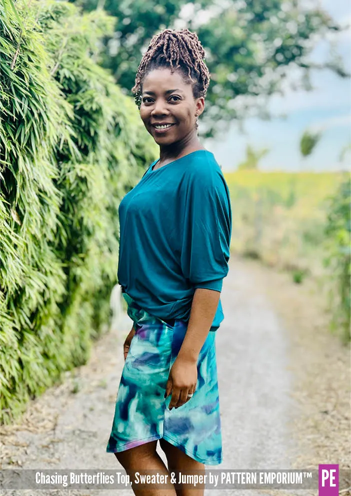 Chasing Butterflies | Batwing Top & Sweater Sewing Pattern