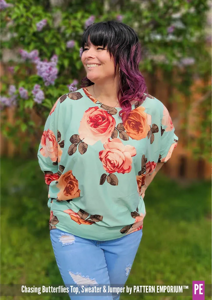 Chasing Butterflies | Batwing Top & Sweater Sewing Pattern