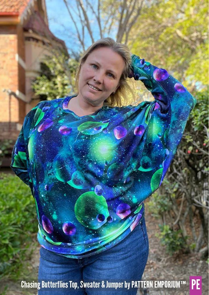 Chasing Butterflies | Batwing Top & Sweater Sewing Pattern