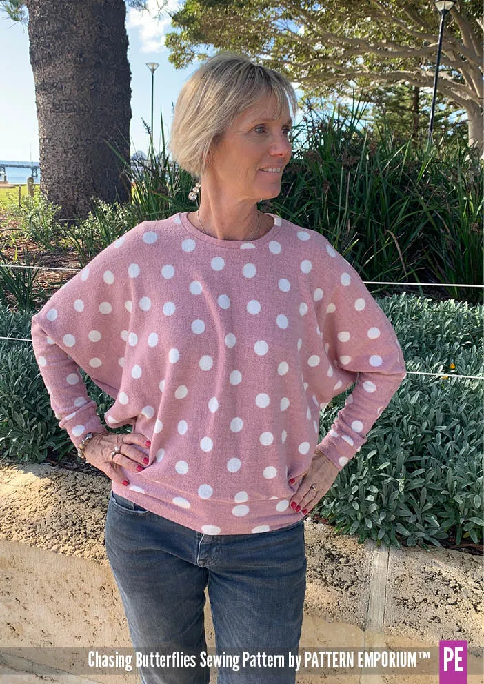 Chasing Butterflies | Batwing Top & Sweater Sewing Pattern