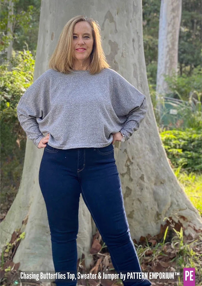 Chasing Butterflies | Batwing Top & Sweater Sewing Pattern