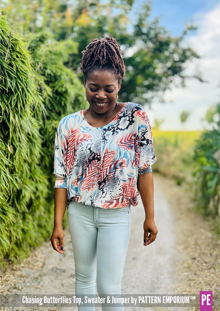 Chasing Butterflies | Batwing Top & Sweater Sewing Pattern