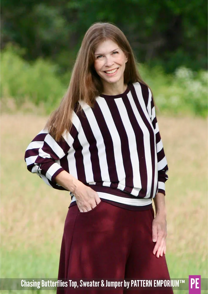 Chasing Butterflies | Batwing Top & Sweater Sewing Pattern