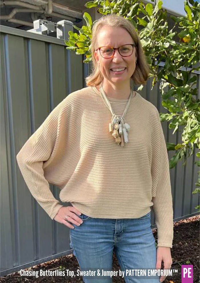 Chasing Butterflies | Batwing Top & Sweater Sewing Pattern