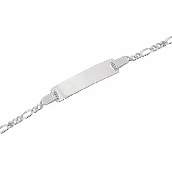 Children's Bracelets:  Sterling Silver Figaro ID Bracelets - Classic, Vintage Styling