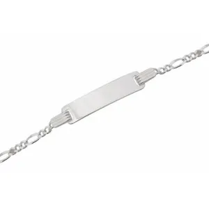Children's Bracelets:  Sterling Silver Figaro ID Bracelets - Classic, Vintage Styling