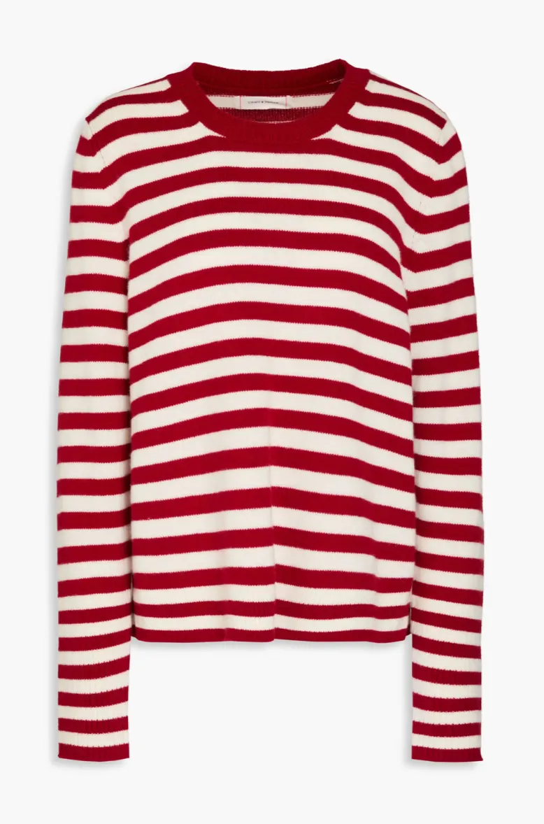 CHINTI & PARKER Wool & Cashmere Blend Striped Jumper SzL