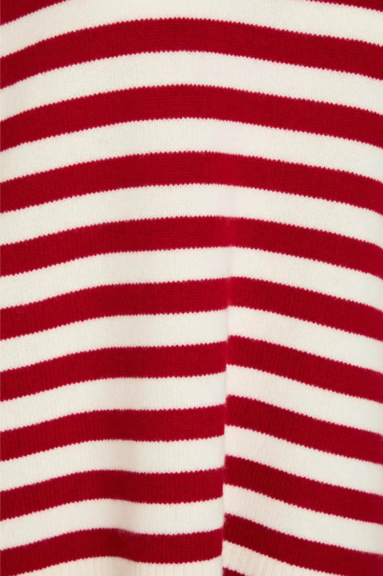 CHINTI & PARKER Wool & Cashmere Blend Striped Jumper SzL