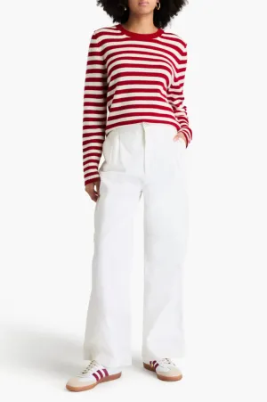 CHINTI & PARKER Wool & Cashmere Blend Striped Jumper SzL