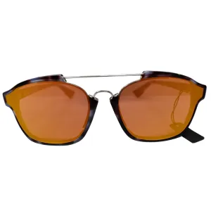 Christian Dior Abstract YH0/A1 58 Women Havana Sunglasses Orange Mirrored Lens