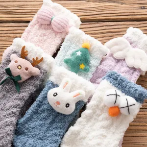 Christmas Super Soft Coral Fleece Socks