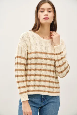 Chunky Knit Striped Sweater
