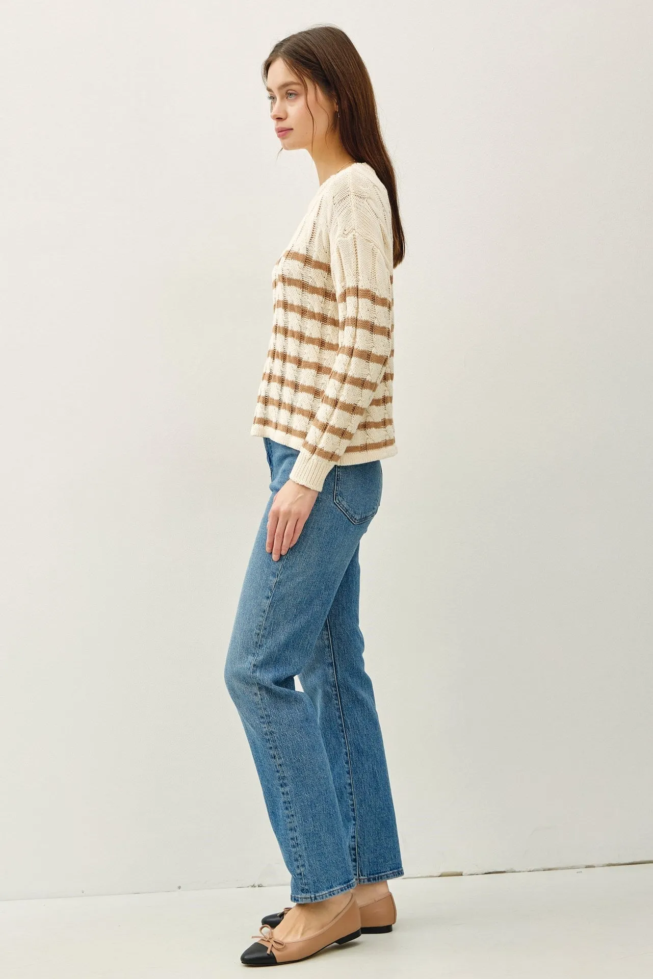 Chunky Knit Striped Sweater