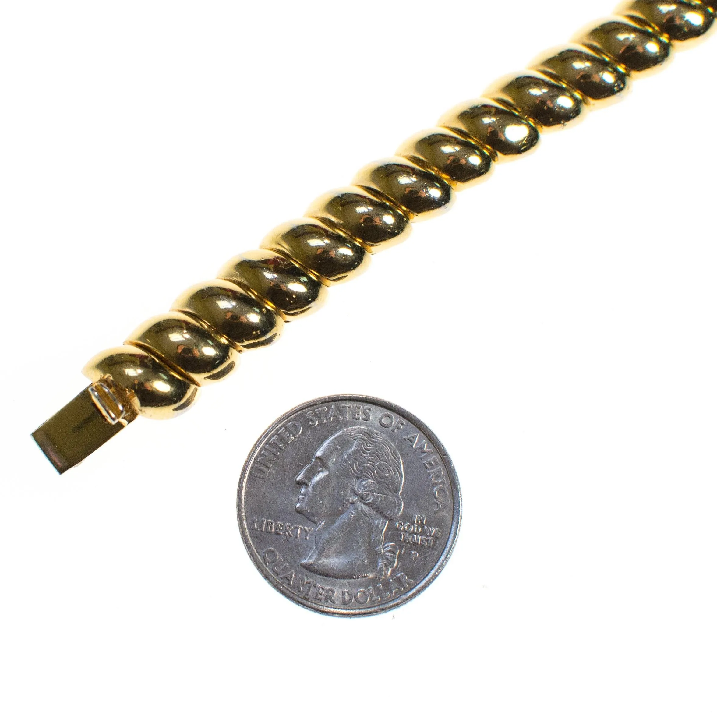 Ciner Gold Roller Bracelet