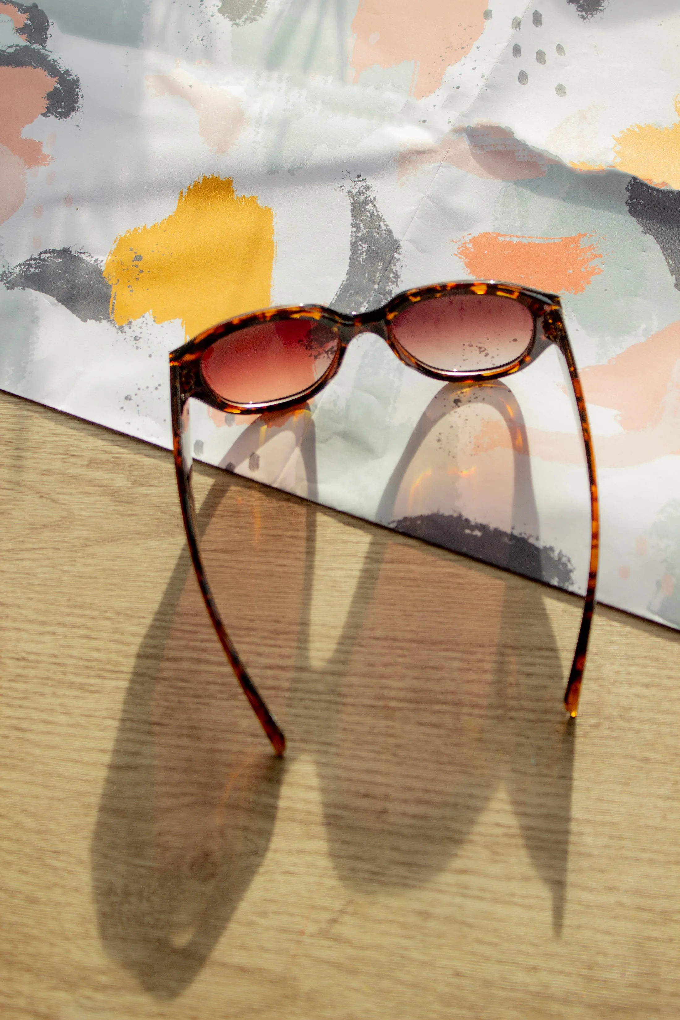 Circle Arm Detail Oversize Sunglasses