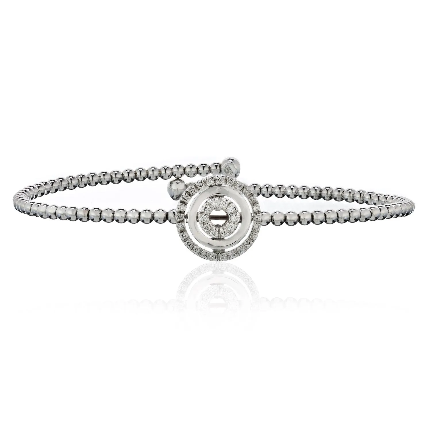 Circle Shaped Center Bangle Bracelet