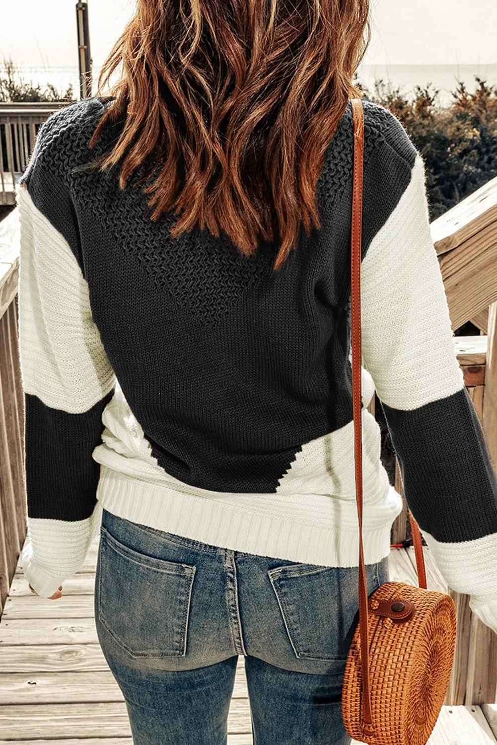 Classic Black And White Sweater