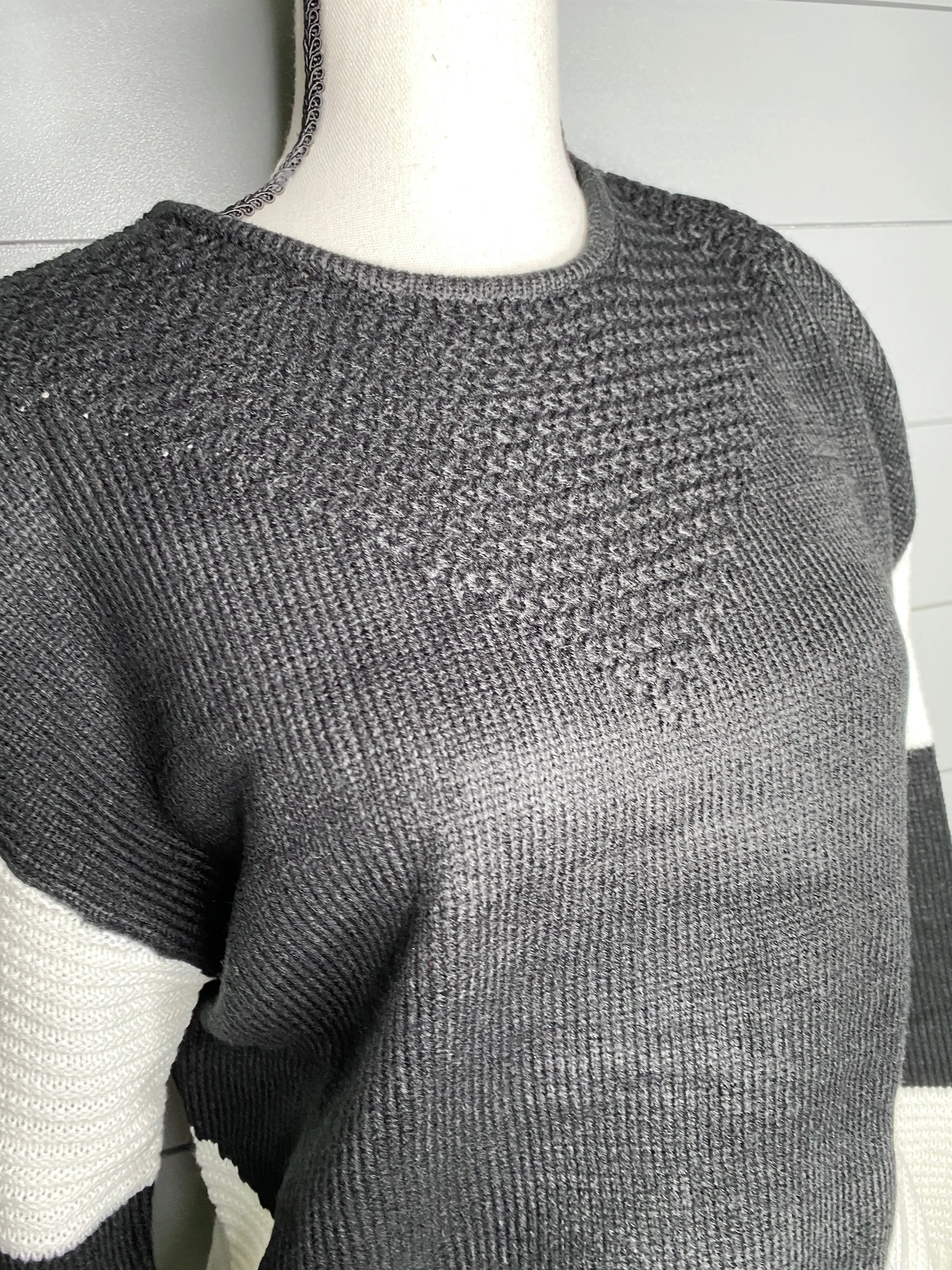 Classic Black And White Sweater