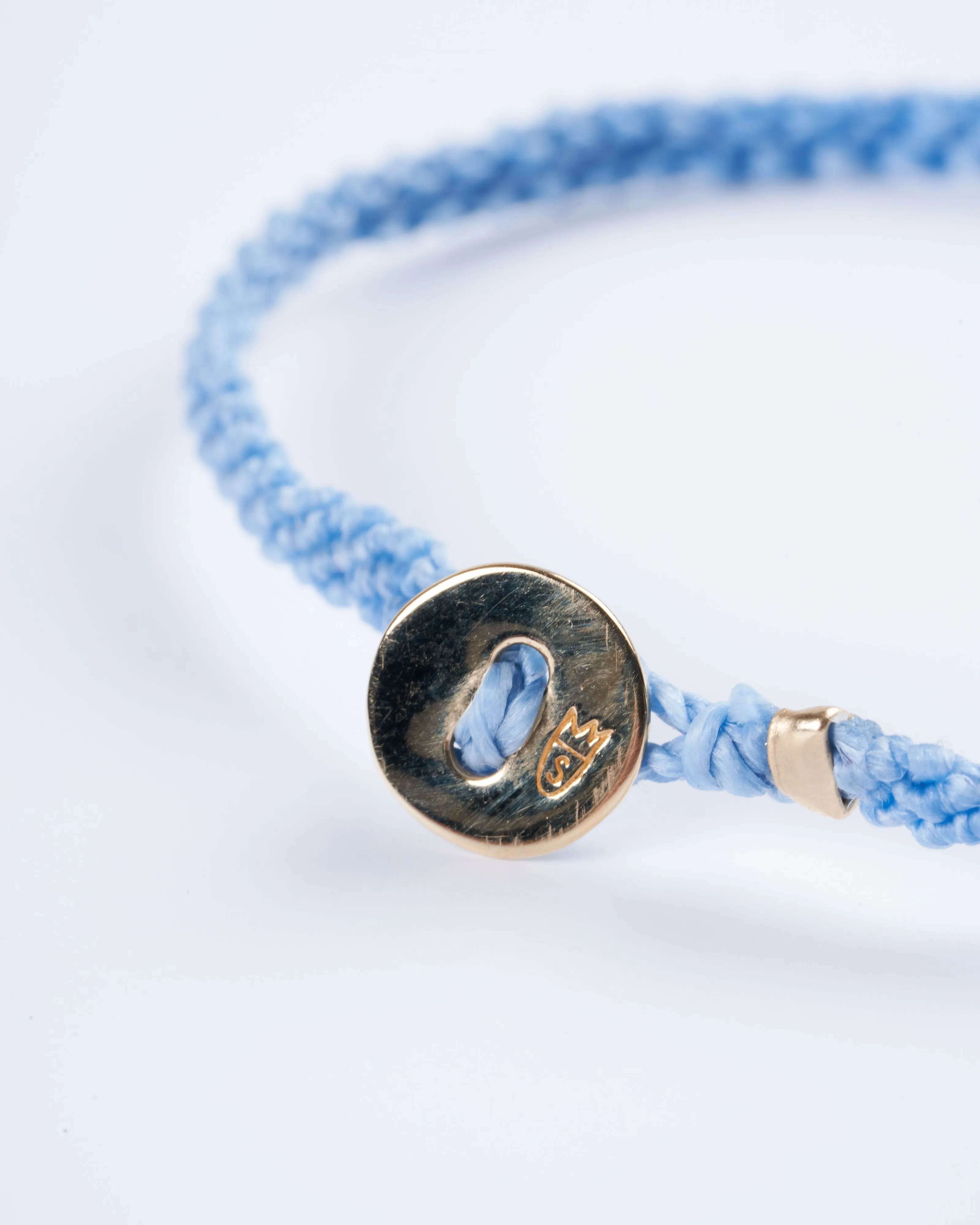 classic diamond bracelet in tropical blue - gold