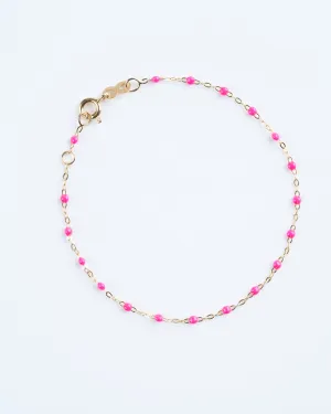 classic gigi bracelet 6.7" bracelet with candy - yellow gold with candy
