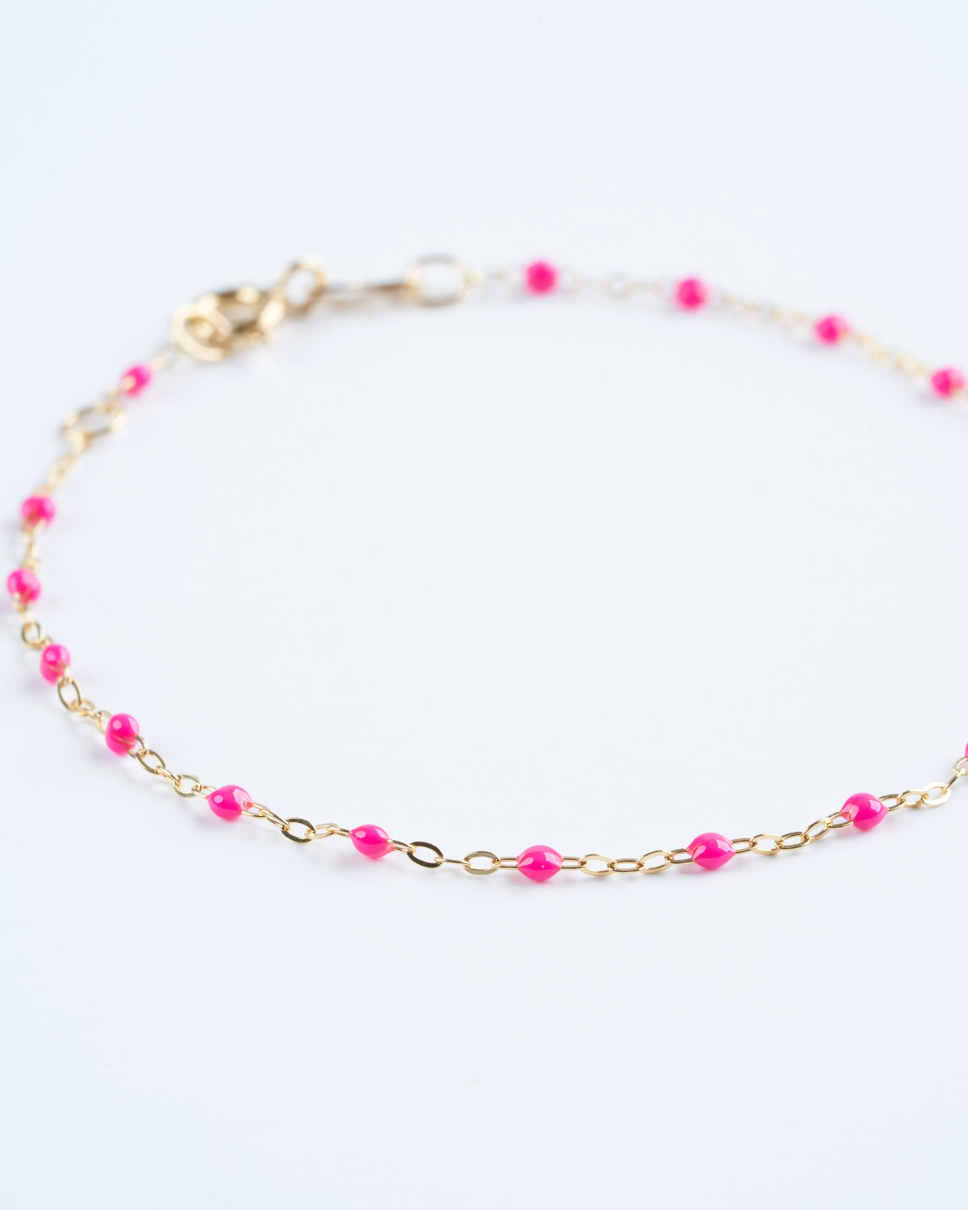 classic gigi bracelet 6.7" bracelet with candy - yellow gold with candy