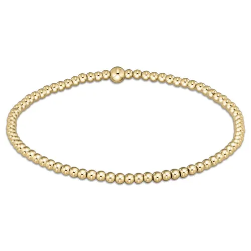 Classic Gold 2.5 Bead Bracelet