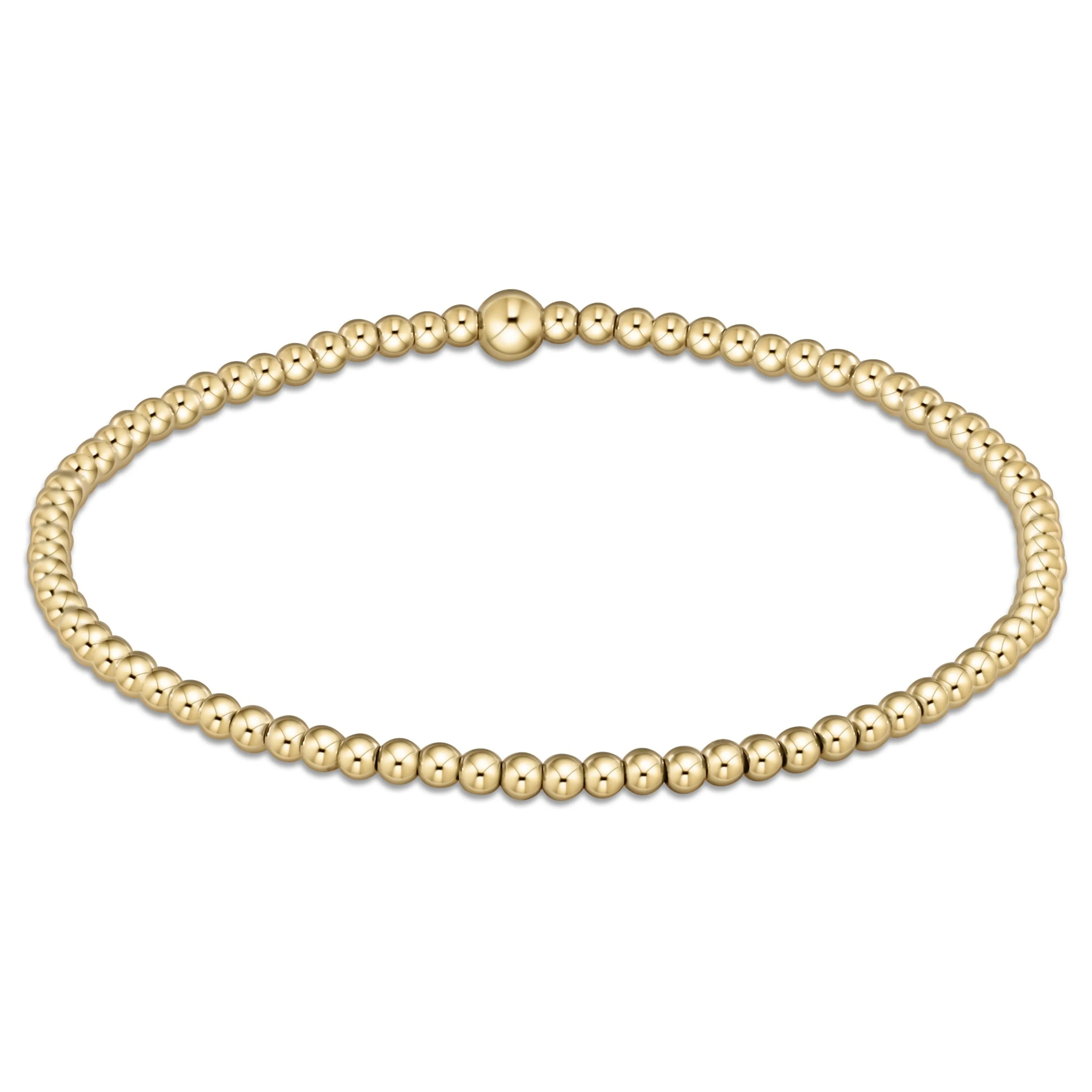 Classic Gold 2.5Mm Bead Bracelet Bclg25