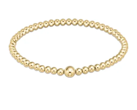Classic Gold 4mm Bead Bangle