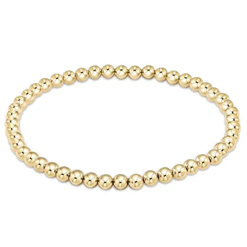 Classic Gold 4mm Bead Bracelet