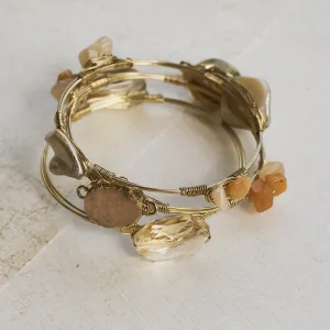 Classic Rock Gold Bangles