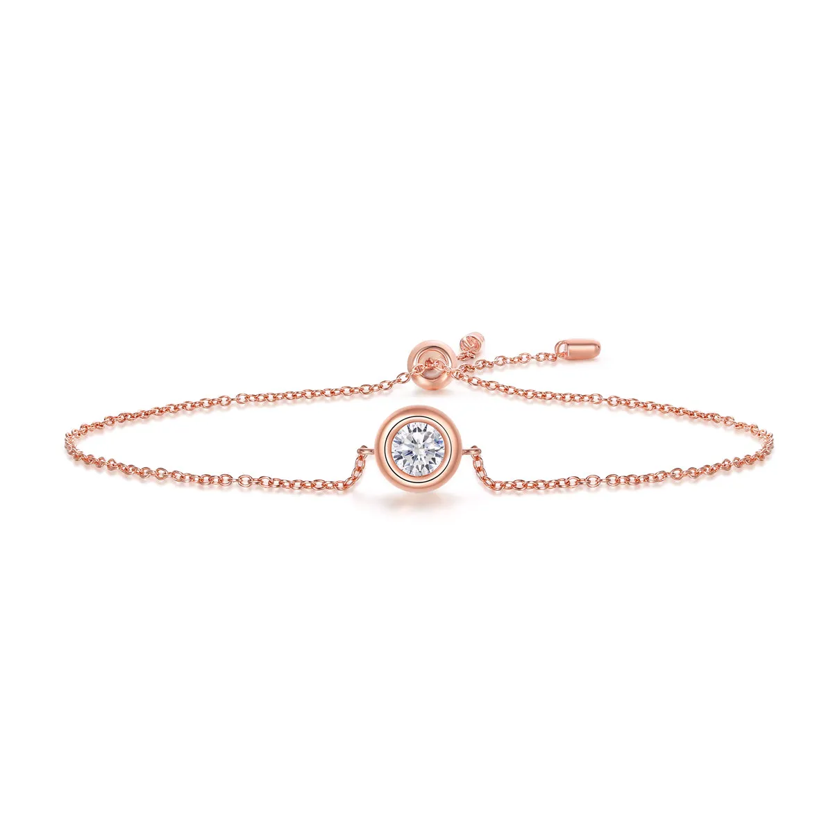 Classic Round Cut Moissanite Diamond Stud Earrings Bracelet Necklace Jewelry Sets