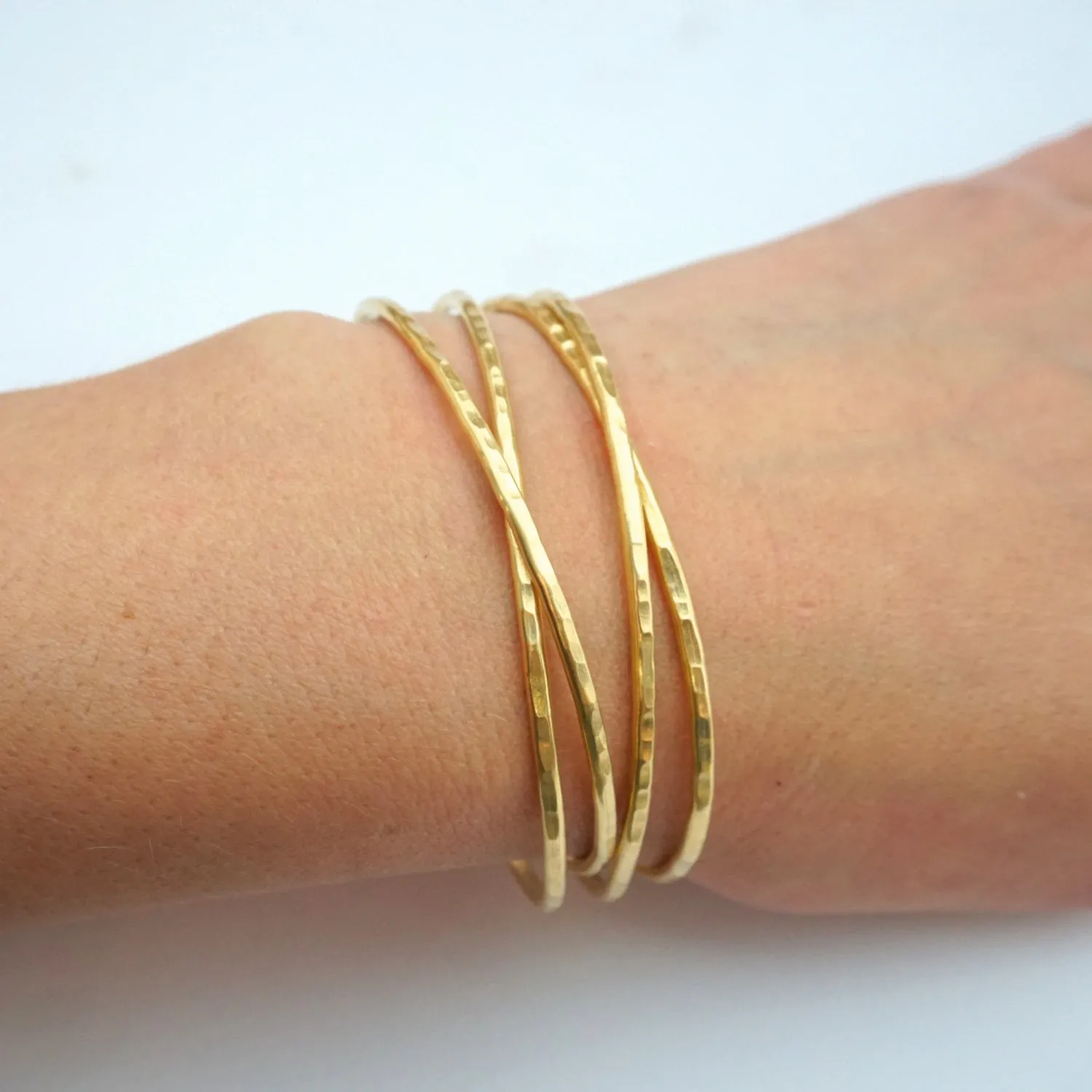 Classic Stacking Bracelets! Affordable Hand-Made Adjustable Boho Bangle Bracelets - 0079
