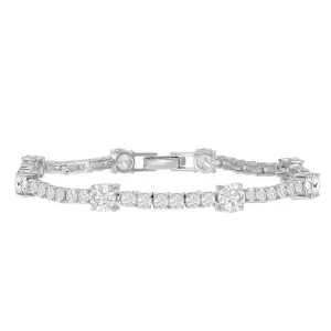 Classic Station Tennis Bracelet