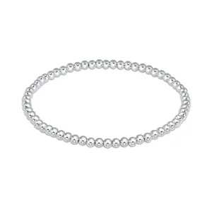 Classic Sterling 3mm Bead Bracelet