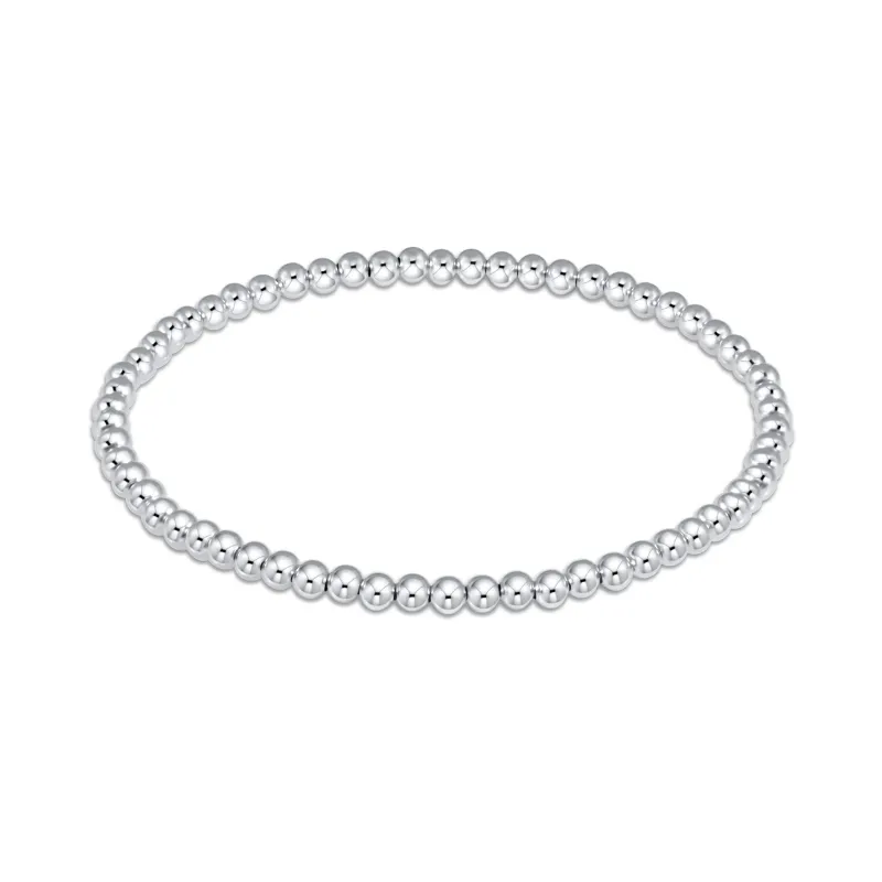 Classic Sterling 3mm Bead Bracelet