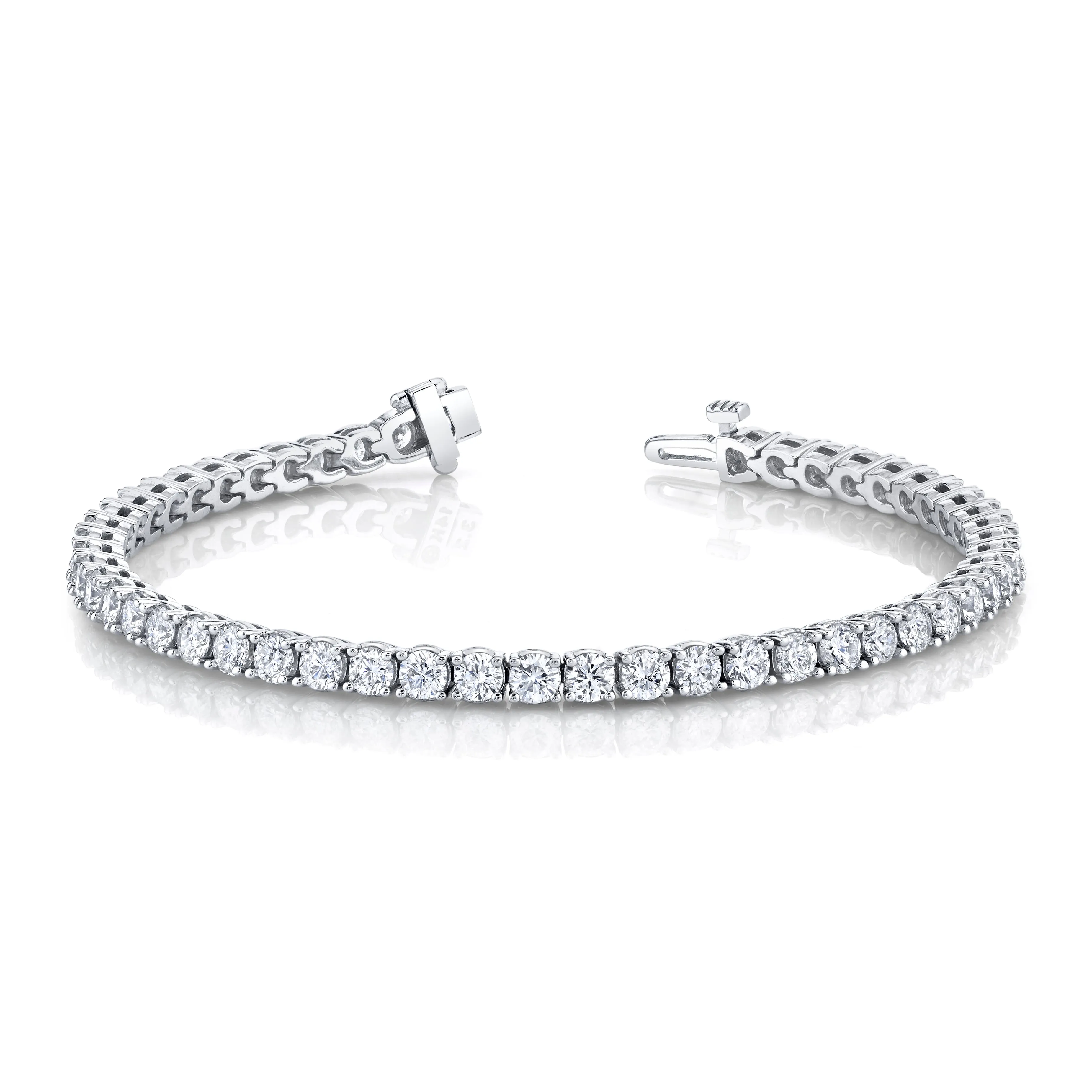 Classic Tennis Bracelet With Lab-Grown Round Brilliant Diamonds - Options Available