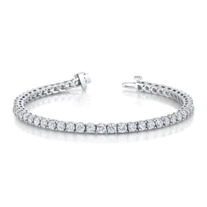 Classic Tennis Bracelet With Lab-Grown Round Brilliant Diamonds - Options Available