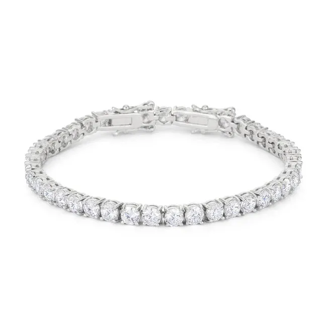 Clear Cubic Zirconia Tennis Bracelet