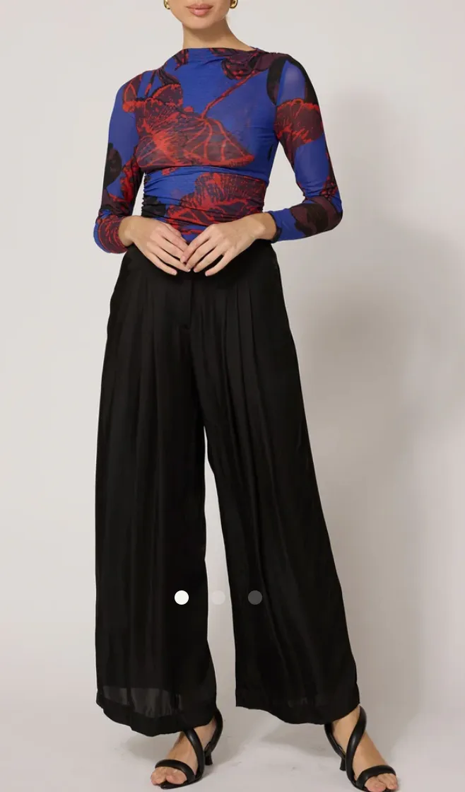 Cleobella - Milo Satin Modal Trouser - Black
